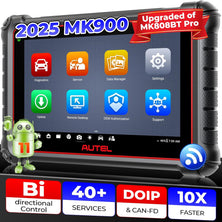 Autel MaxiCOM MK900 Diagnostic Scanner, Same as MK900BT, Up of MK808S MK808BT PRO, MaxiCheck MX900, MX808S, 40+ Service, 3000+ Active Tests, All System Diagnose, CAN-FD&DOIP, OS 11, FCA SGW